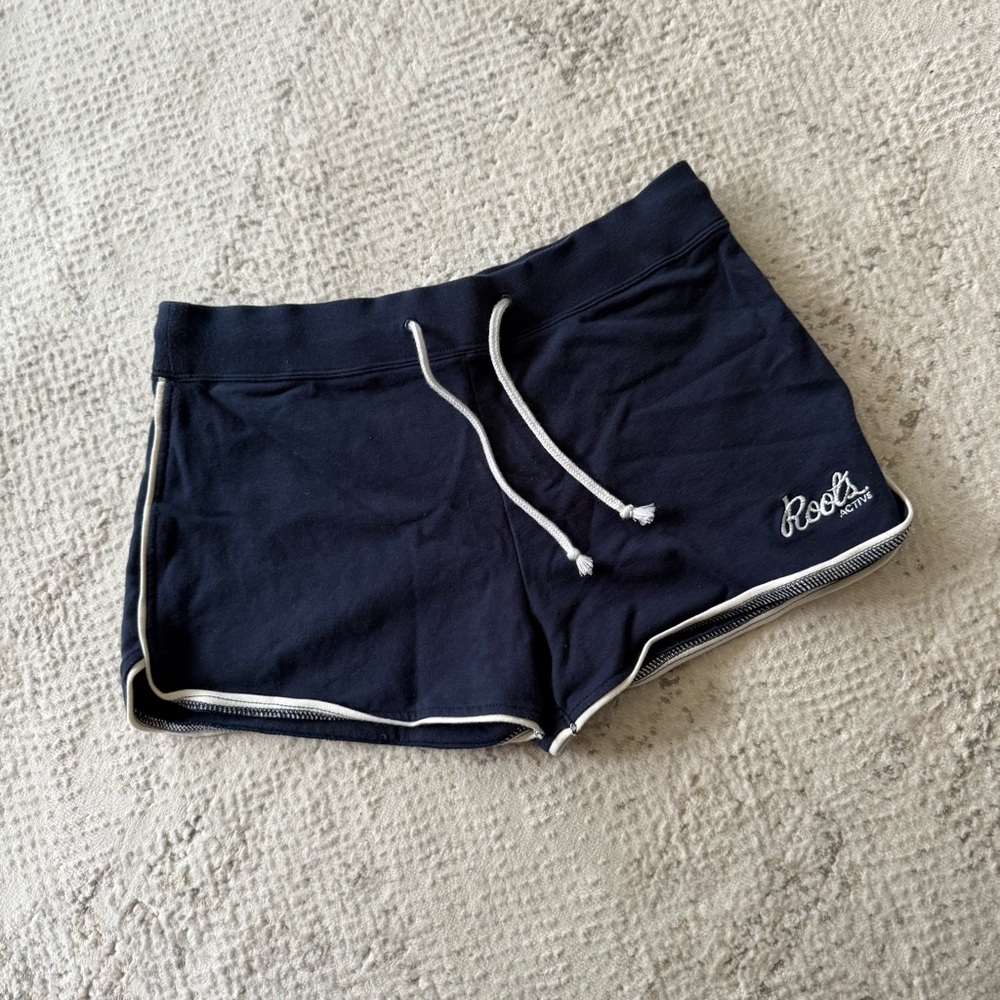 NEW Roots Cotton Navy Shorts
